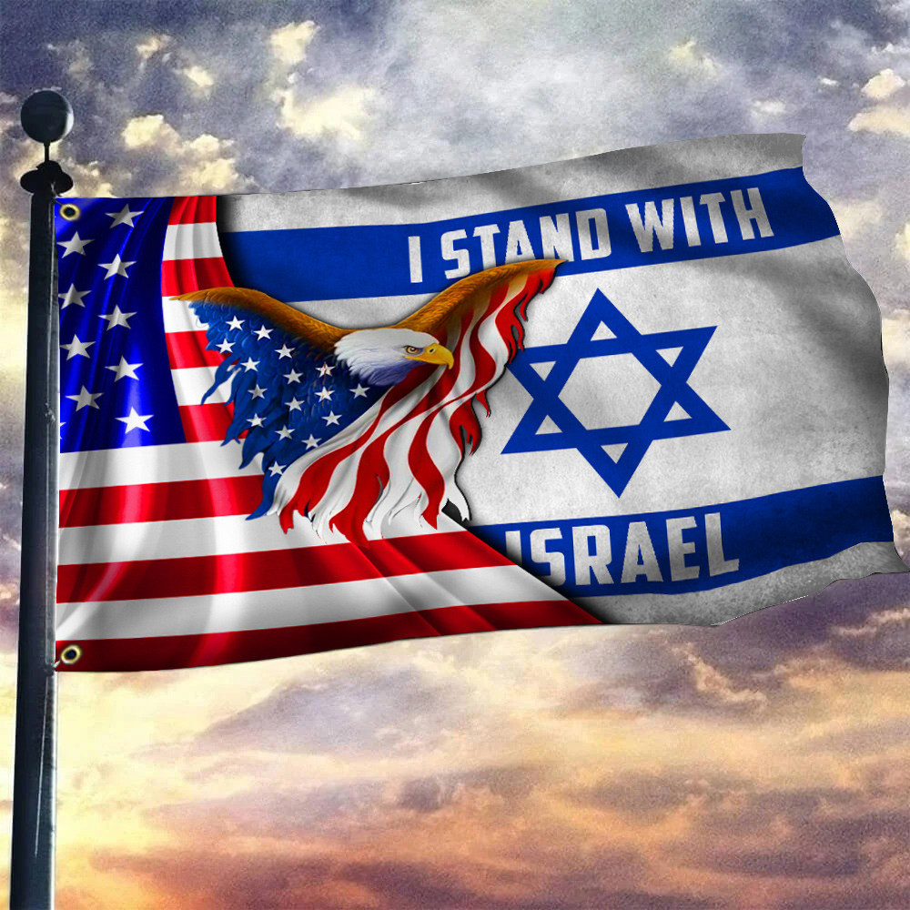 I Stand With Israel Flag Eagle America Jewish Support Israel Flags For Sale I Stand With Israel Flag Eagle America Jewish Support Israel Flags For Sale