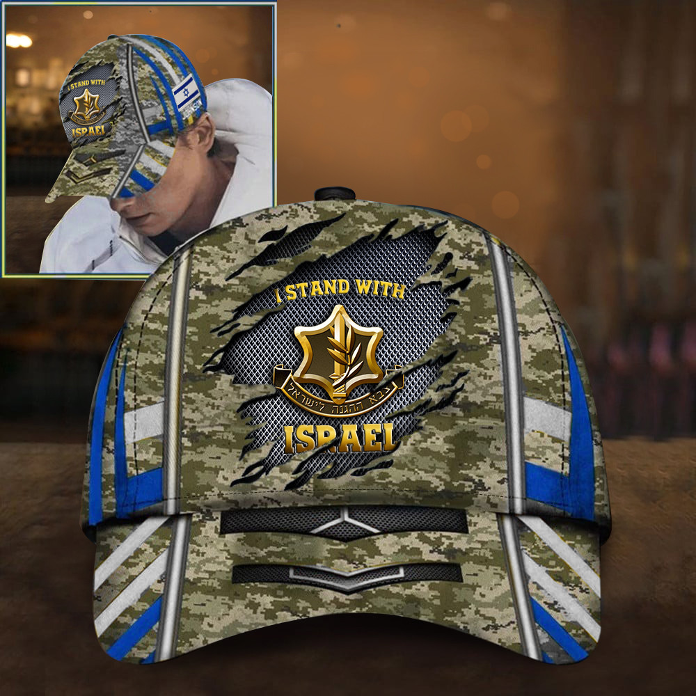 I Stand With Israel Hat Camo IDF Hat Israeli Military Merchandise For Israel Supporters I Stand With Israel Hat Camo IDF Hat Israeli Military Merchandise For Israel Supporters