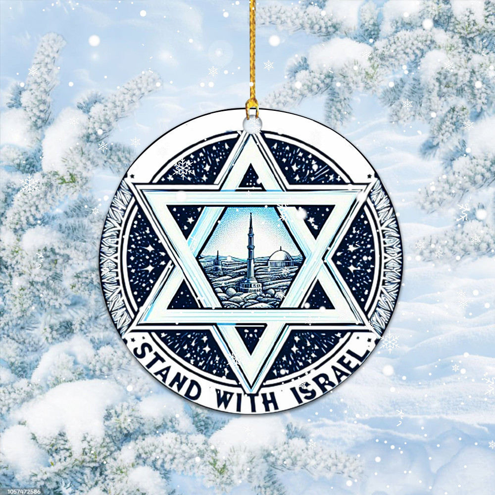 I Stand With Israel Ornament Pro Israel Ornament For Christmas Tree Star Of David Jewish Merch I Stand With Israel Ornament Pro Israel Ornament For Christmas Tree Star Of David Jewish Merch