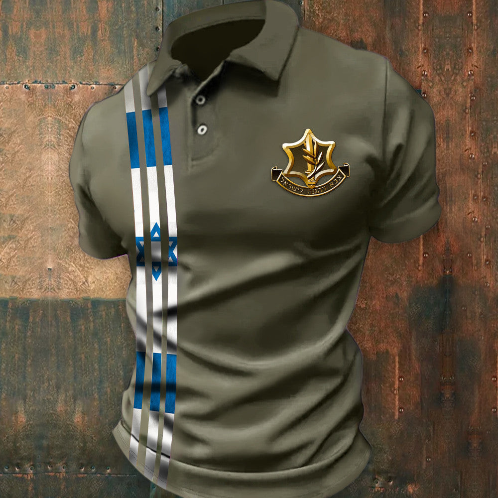I Stand With Israel Polo Shirt IDF Golf Shirt Pro Israel Clothing Men I Stand With Israel Polo Shirt IDF Golf Shirt Pro Israel Clothing Men