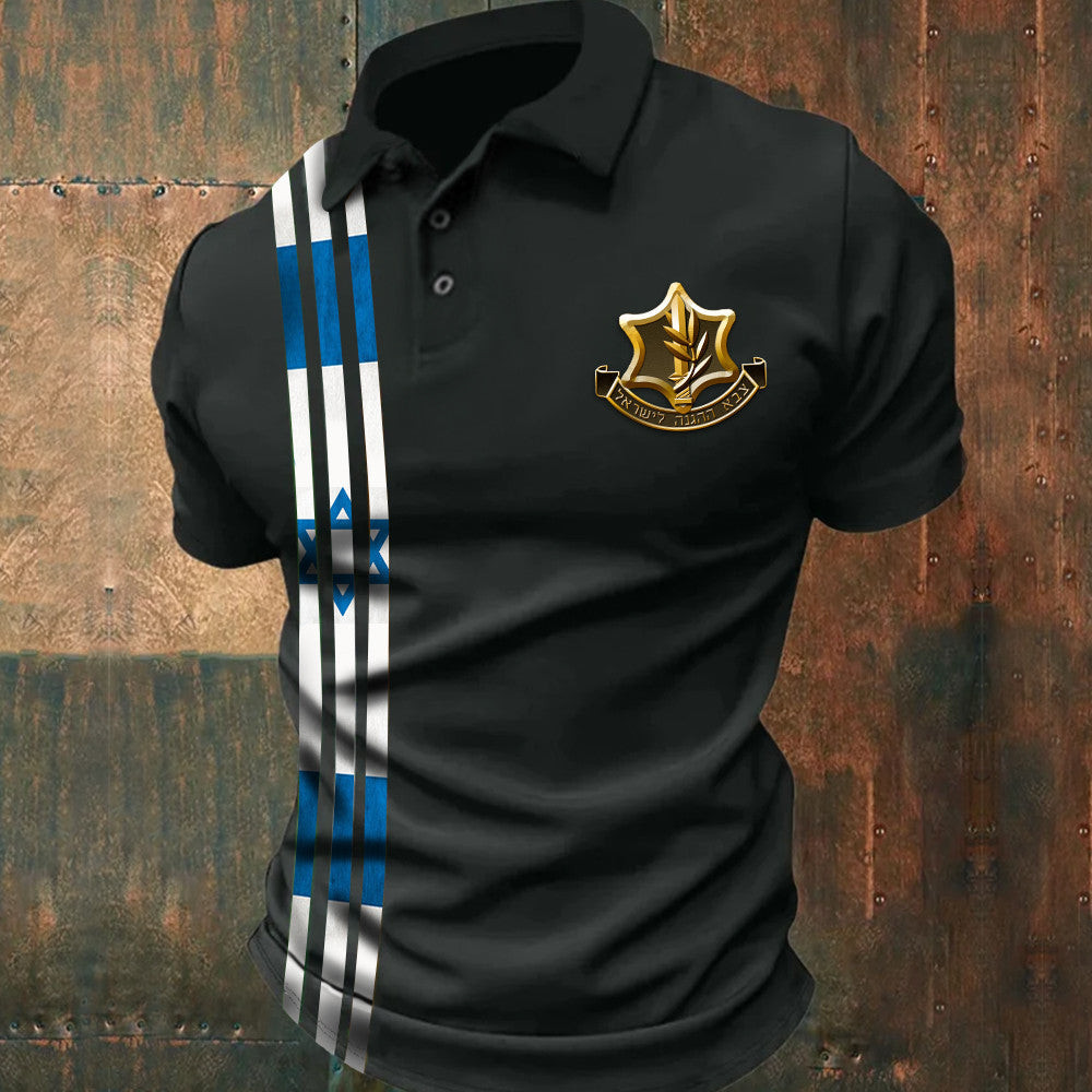 I Stand With Israel Polo Shirt IDF Golf Shirt Pro Israel Clothing Men I Stand With Israel Polo Shirt IDF Golf Shirt Pro Israel Clothing Men