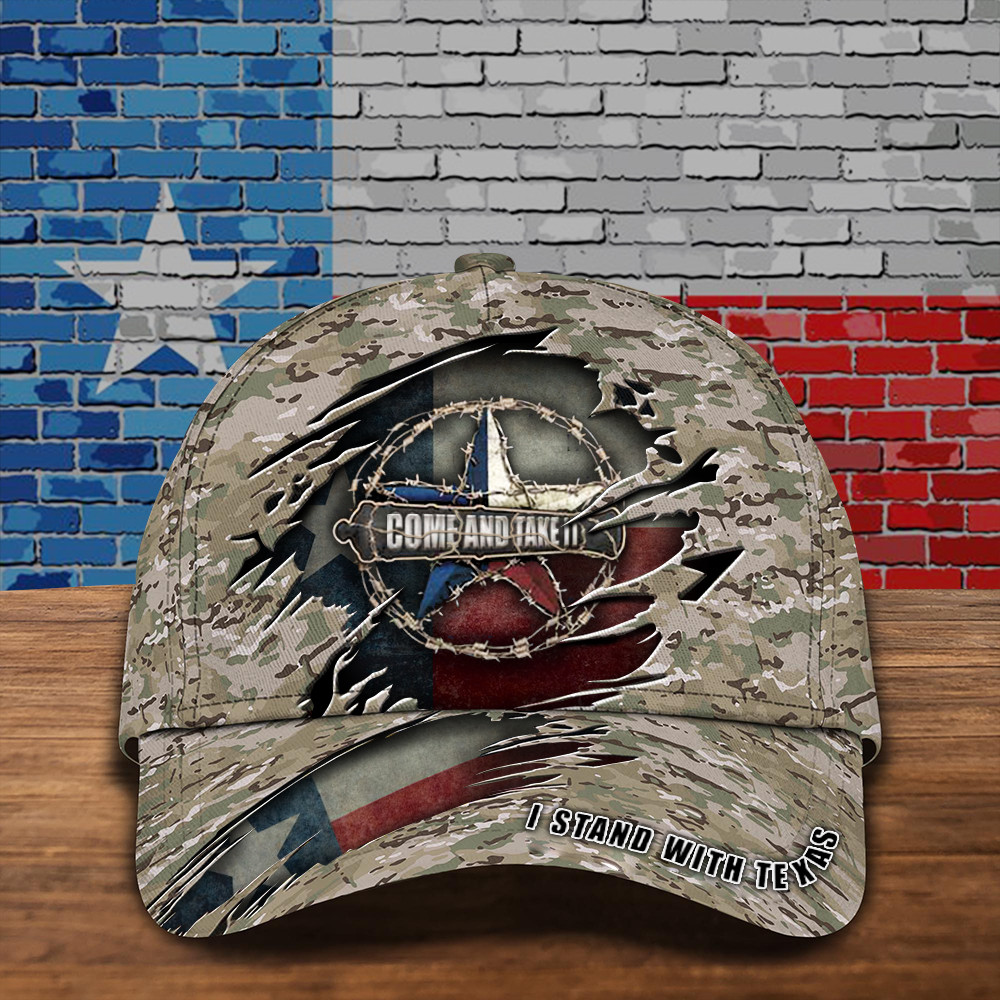 I Stand With Texas Camo Hat Come And Take It Razor Wire Hat MAGA Merch Gifts For Texans I Stand With Texas Camo Hat Come And Take It Razor Wire Hat MAGA Merch Gifts For Texans