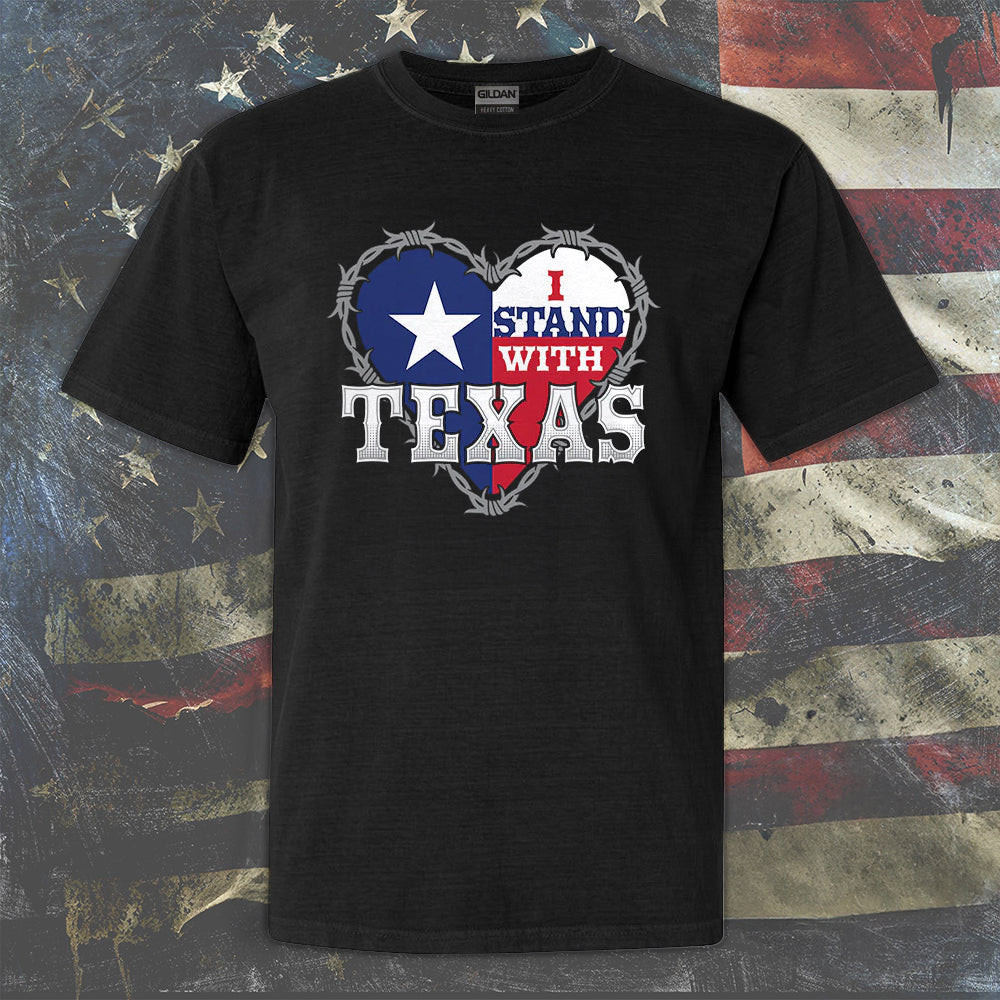 I Stand With Texas Shirt Come And Take It Bared Wire T-Shirt Heart Graphic Tees I Stand With Texas Shirt Come And Take It Bared Wire T-Shirt Heart Graphic Tees