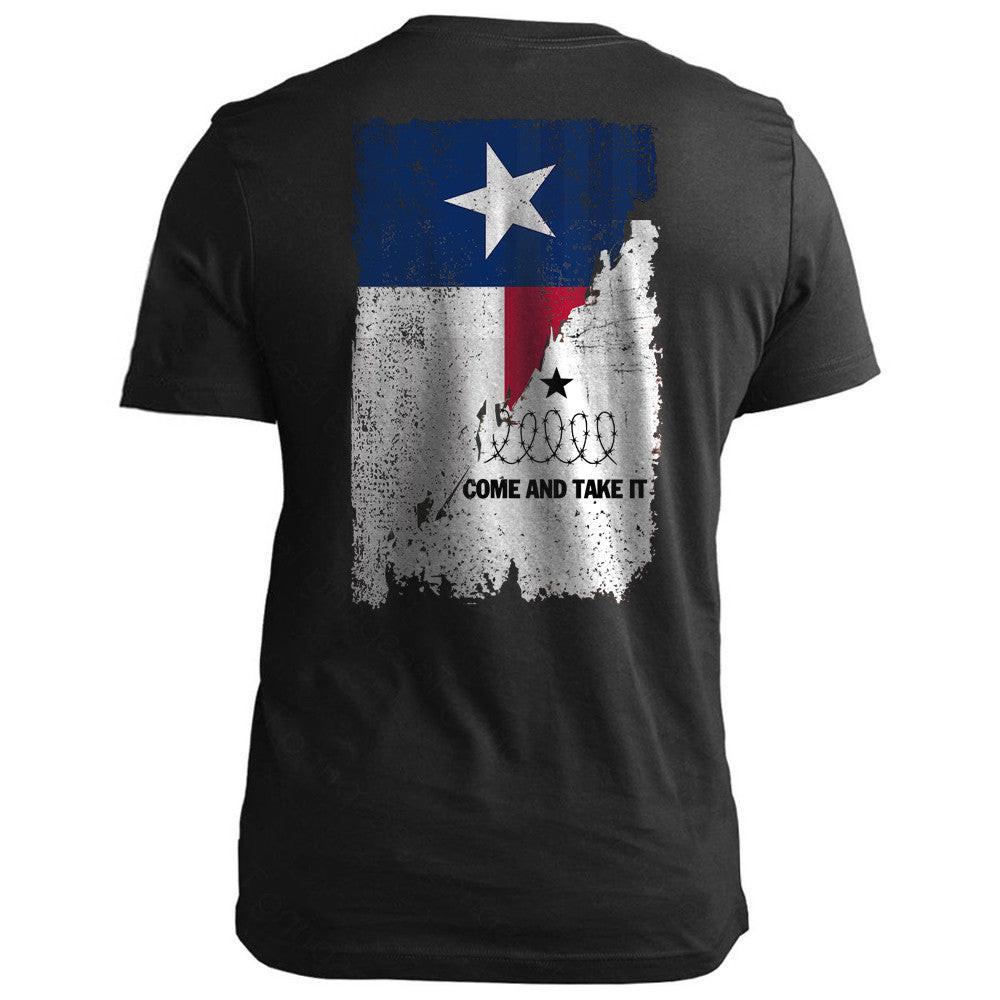 I Stand With Texas Shirt Come And Take It Razor Wire Flag T-Shirt Gift I Stand With Texas Shirt Come And Take It Razor Wire Flag T-Shirt Gift