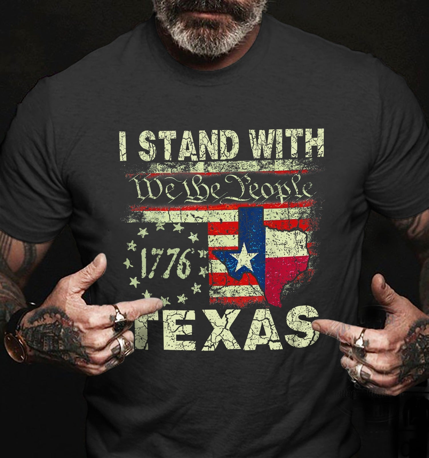 I Stand With Texas Shirt Vintage 1776 We The People Patriotic Texan T-Shirt I Stand With Texas Shirt Vintage 1776 We The People Patriotic Texan T-Shirt