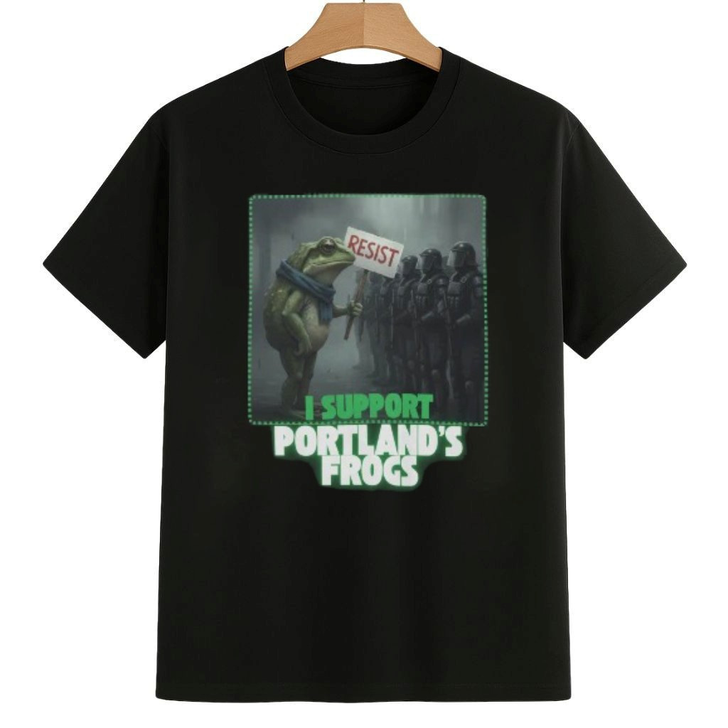 I Support Portland's Frogs Resist Shirt No Kings 8647 Movement Merch