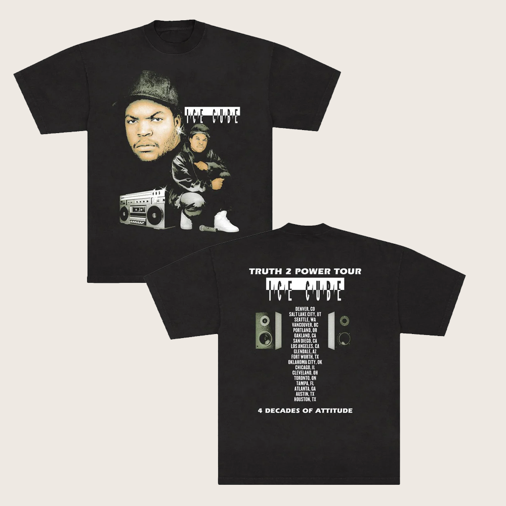 Ice Cube Merch Boombox Truth 2 Power Tour T-Shirt Music Lover Gifts For Him Ice Cube Merch Boombox Truth 2 Power Tour T-Shirt Music Lover Gifts For Him