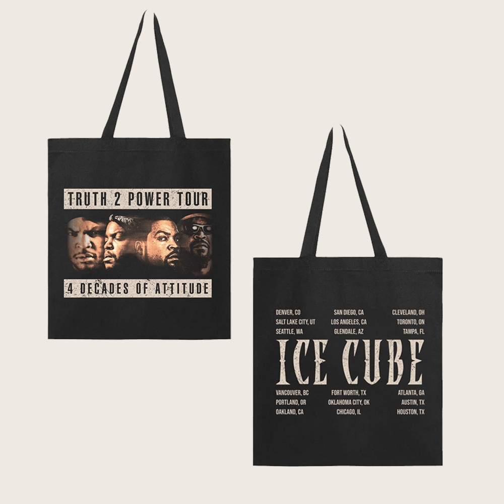 Ice Cube Merch Faces Truth 2 Power Tour Tote Bag Unique Gifts For Music Lovers Ice Cube Merch Faces Truth 2 Power Tour Tote Bag Unique Gifts For Music Lovers