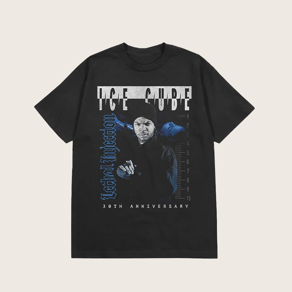 Ice Cube Merch Lethal Injection 30th Anniversary T-Shirt Gift Ideas For Music Lovers
