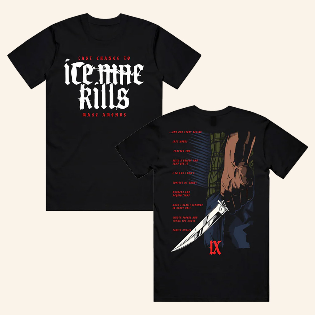 Ice Nine Kills Merch Last Chance To Make Amends T-Shirt Gift Ideas For Horror Lovers