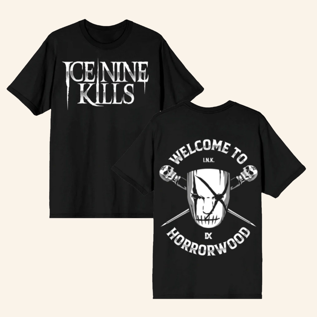Ice Nine Kills Merch Welcome To Horrorwood T-Shirt Halloween Gift For Adults