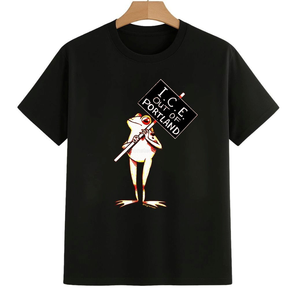 ICE Out Of Portland Frog Shirt Abolish ICE Protest Merch ICE Out Of Portland Frog Shirt Abolish ICE Protest Merch