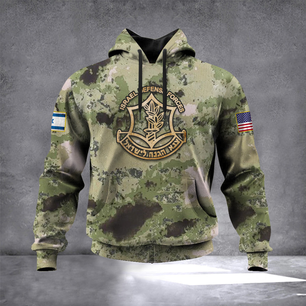IDF Camo Hoodie United States I Stand With Israel Hoodie IDF Clothing Support Israel Merch IDF Camo Hoodie United States I Stand With Israel Hoodie IDF Clothing Support Israel Merch