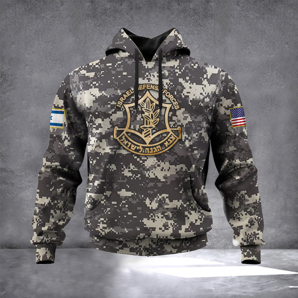 IDF Camo Hoodie United States I Stand With Israel Hoodie IDF Clothing Support Israel Merch IDF Camo Hoodie United States I Stand With Israel Hoodie IDF Clothing Support Israel Merch