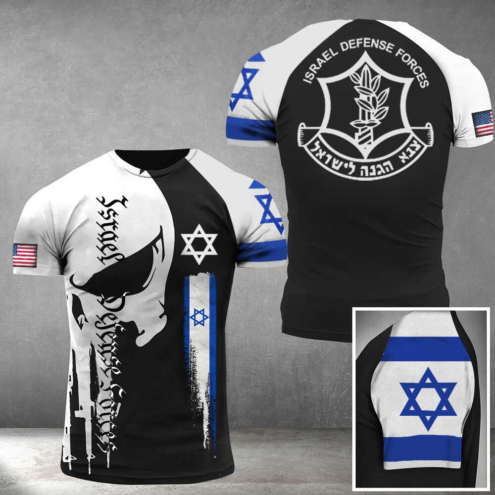 IDF Shirt USA I Stand With Israel T-Shirt Skull Israel Defense Forces Clothing Jewish Merch IDF Shirt USA I Stand With Israel T-Shirt Skull Israel Defense Forces Clothing Jewish Merch