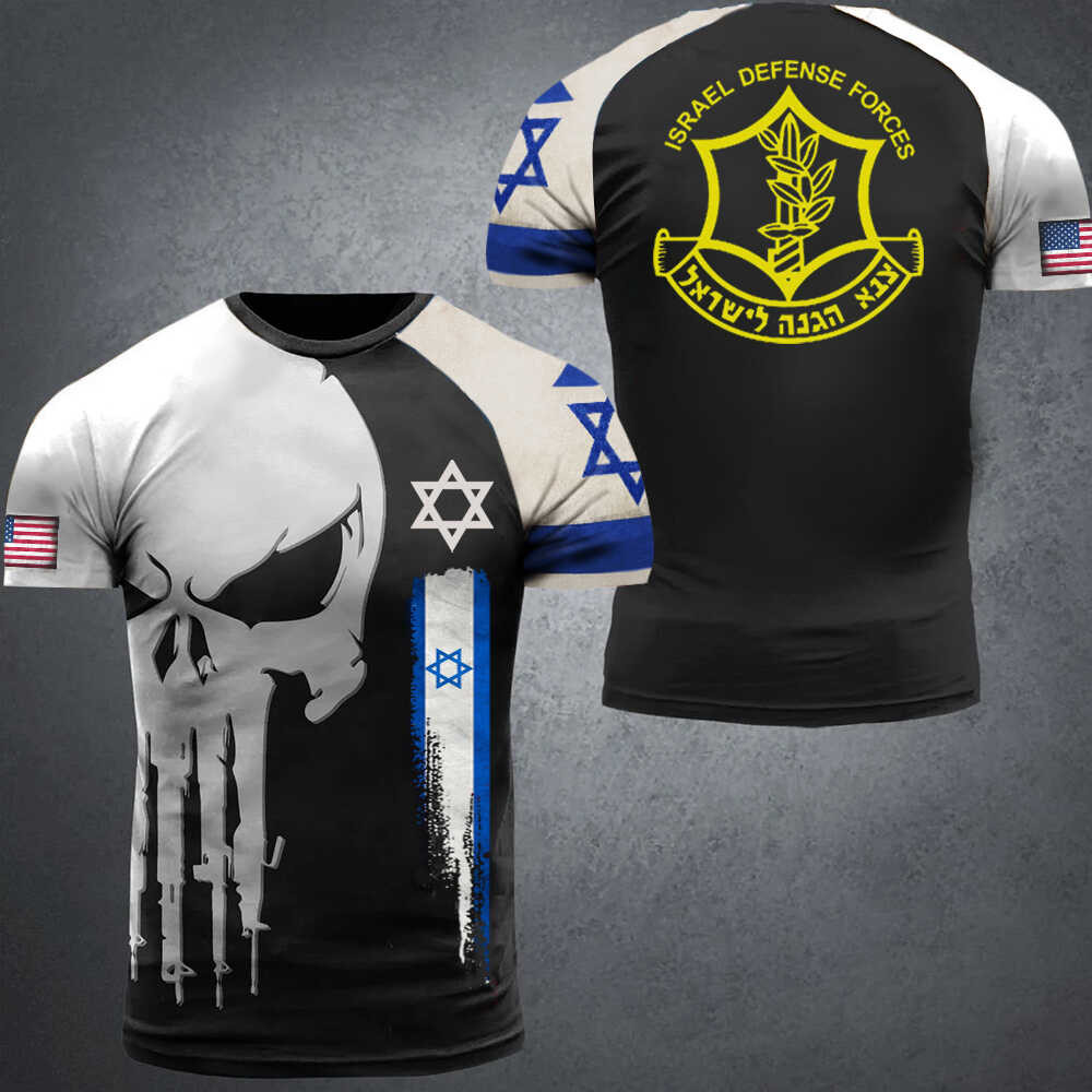 IDF T-Shirt American Pro Israel Shirt Jewish Star Of David Skull Tees Israeli Military Clothing IDF T-Shirt American Pro Israel Shirt Jewish Star Of David Skull Tees Israeli Military Clothing