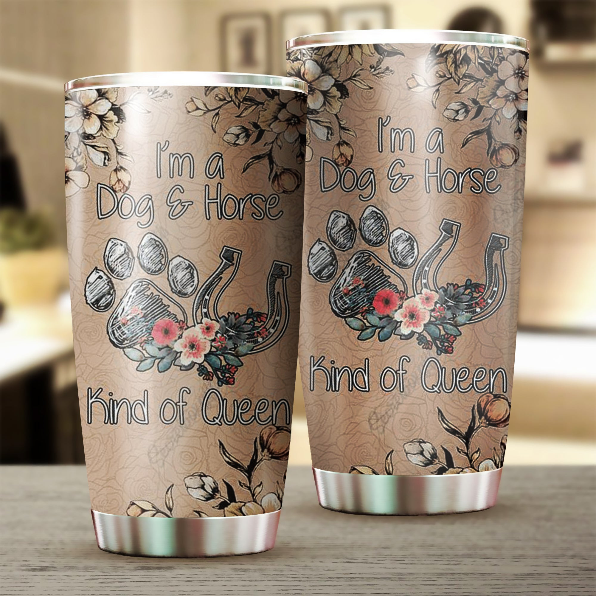 I'm A Dog And Horse Kind Of Queen Tumbler Dog Lover Horse Related Gifts For Her I'm A Dog And Horse Kind Of Queen Tumbler Dog Lover Horse Related Gifts For Her
