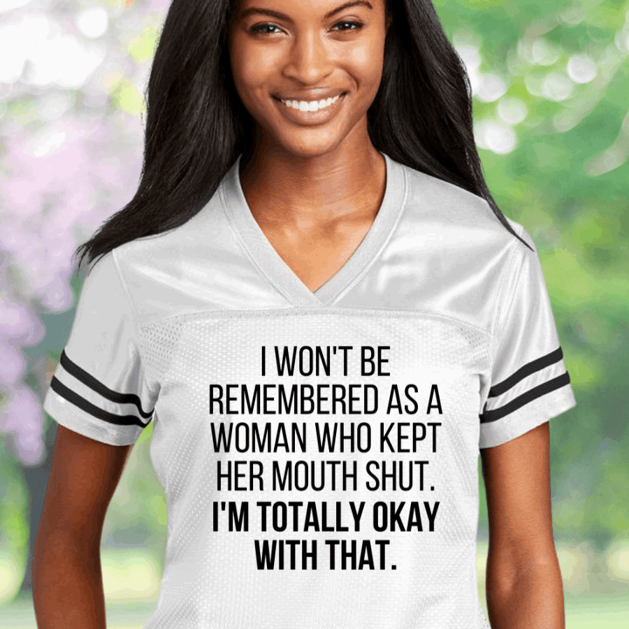 I'm Totally Okay With That Football Jersey Women's Rights Jersey Feminist Merch Gifts For Wife I'm Totally Okay With That Football Jersey Women's Rights Jersey Feminist Merch Gifts For Wife
