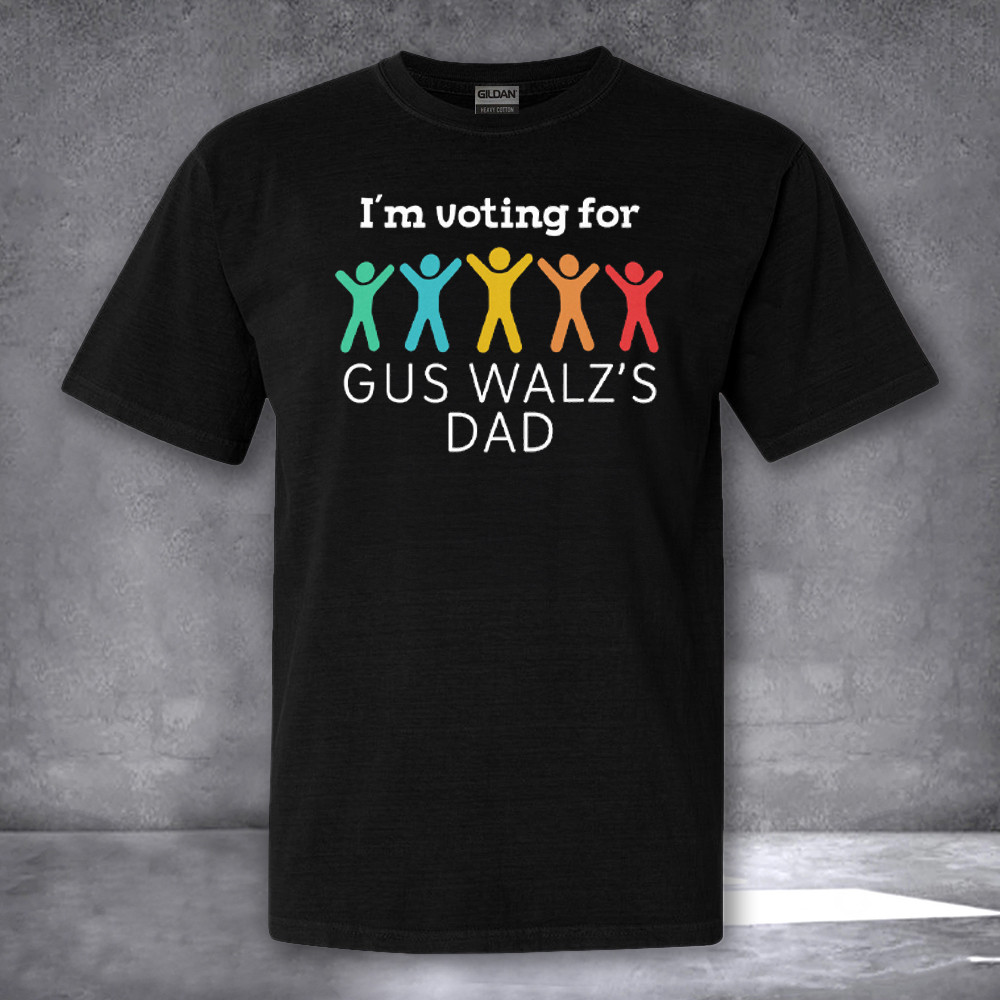 I'm Voting For Gus Walz's Dad Shirt Autism Awareness T-Shirt Gifts For Dad