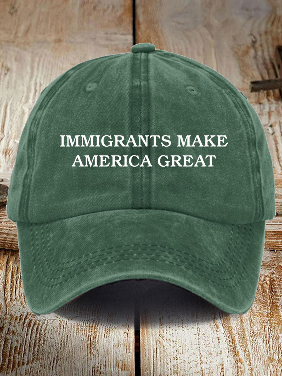 Immigrants Make America Great Hat Anti-Racism Hat Gifts For Father Immigrants Make America Great Hat Anti-Racism Hat Gifts For Father