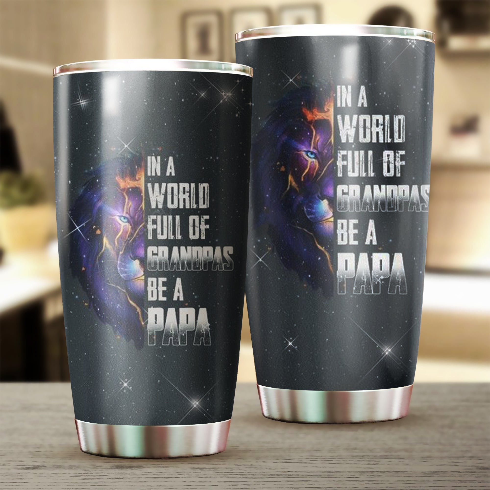 In A World Full Of Grandpas Be A Papa Tumbler Father's Day Tumbler Gifts For Dad In A World Full Of Grandpas Be A Papa Tumbler Father's Day Tumbler Gifts For Dad