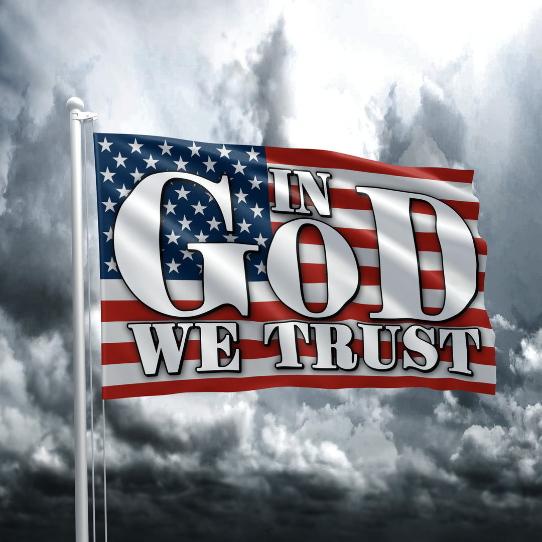 In God We Trust Flag Christian American Flag Patriotic Decorations For Outside In God We Trust Flag Christian American Flag Patriotic Decorations For Outside