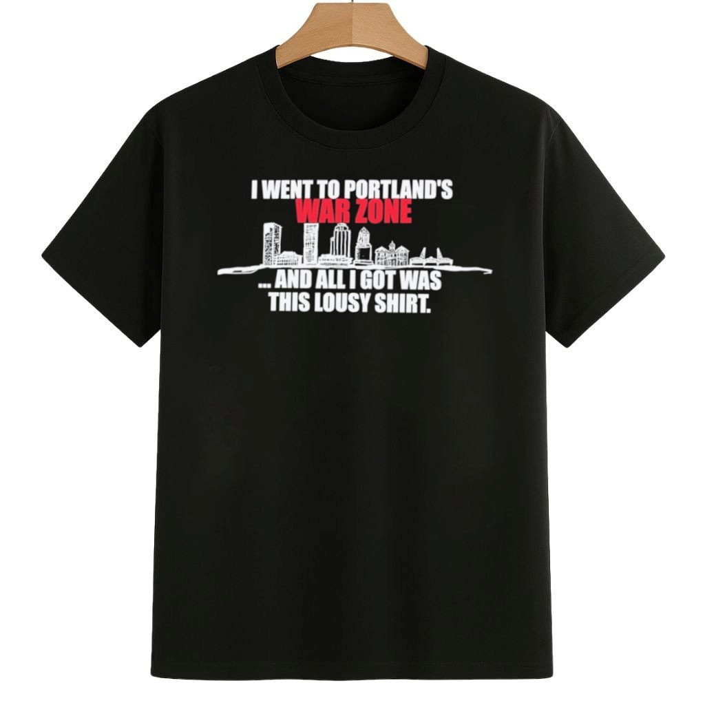 In The To Portland War Zone Portland Anti-ICE Skyline Shirt 8647 Freedom Movement Merch