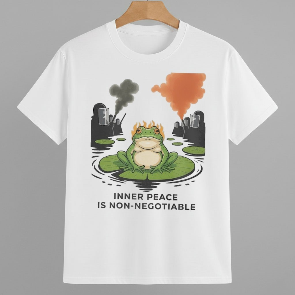 Inner Peace is Non-Negotiable Portland Frog Protest Shirt Anti ICE Frog Merch