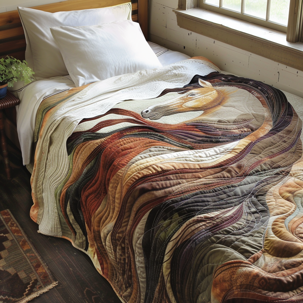 Inspiring Horse Design Quilted Blanket Sofa Throw Blanket Gifts For Female Horse Lovers Inspiring Horse Design Quilted Blanket Sofa Throw Blanket Gifts For Female Horse Lovers