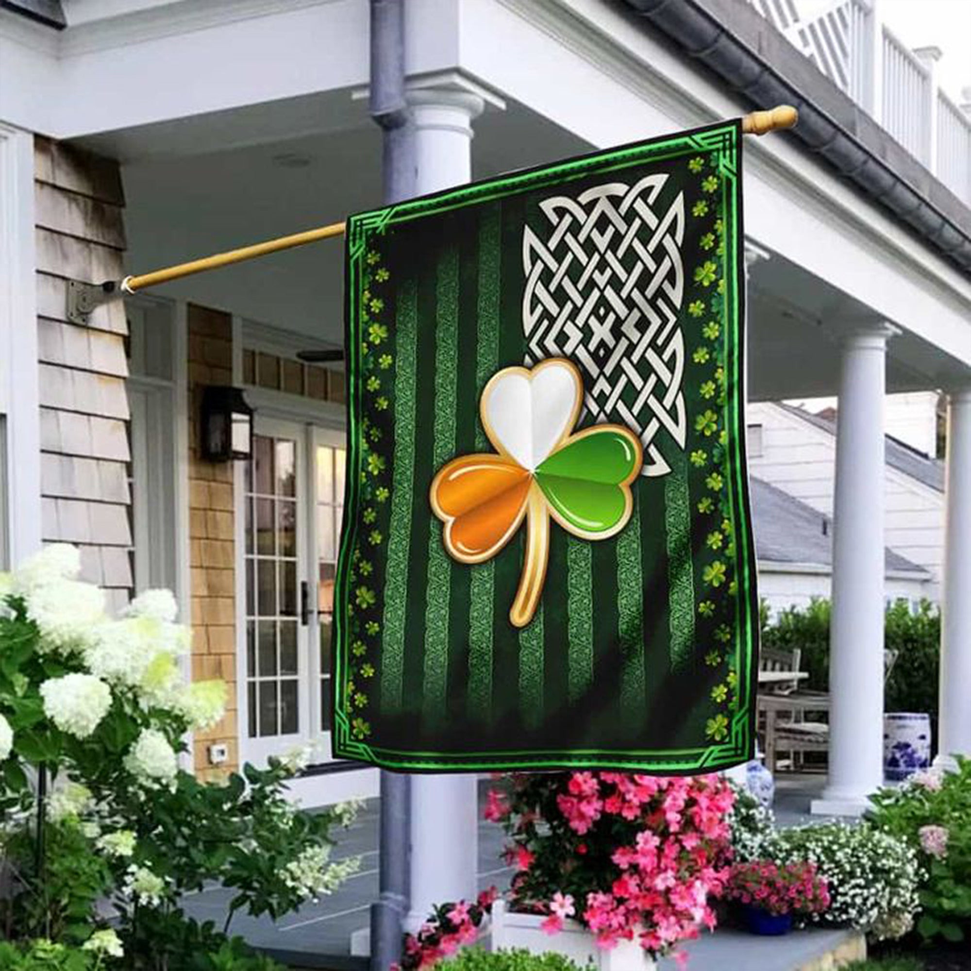 Irish Shamrock St Patrick's Day Flag Clover Happy Saint Patrick's Day Decorations Irish Shamrock St Patrick's Day Flag Clover Happy Saint Patrick's Day Decorations