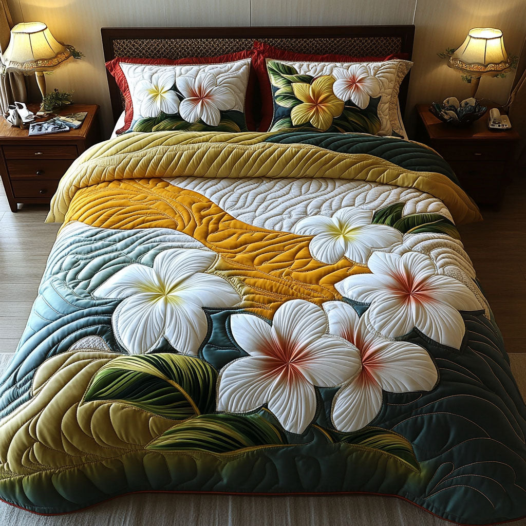Island Fragrance Quilted Bedding Set Duvet Cover Bed Sheet Set Christmas Flower Gifts Island Fragrance Quilted Bedding Set Duvet Cover Bed Sheet Set Christmas Flower Gifts