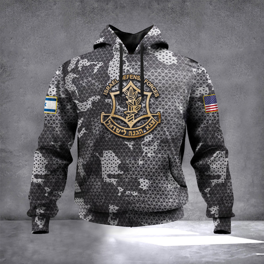 Israel Defense Forces Camo Hoodie USA I Stand With Israel Hoodie Pro Israeli Clothing IDF Military Israel Defense Forces Camo Hoodie USA I Stand With Israel Hoodie Pro Israeli Clothing IDF Military