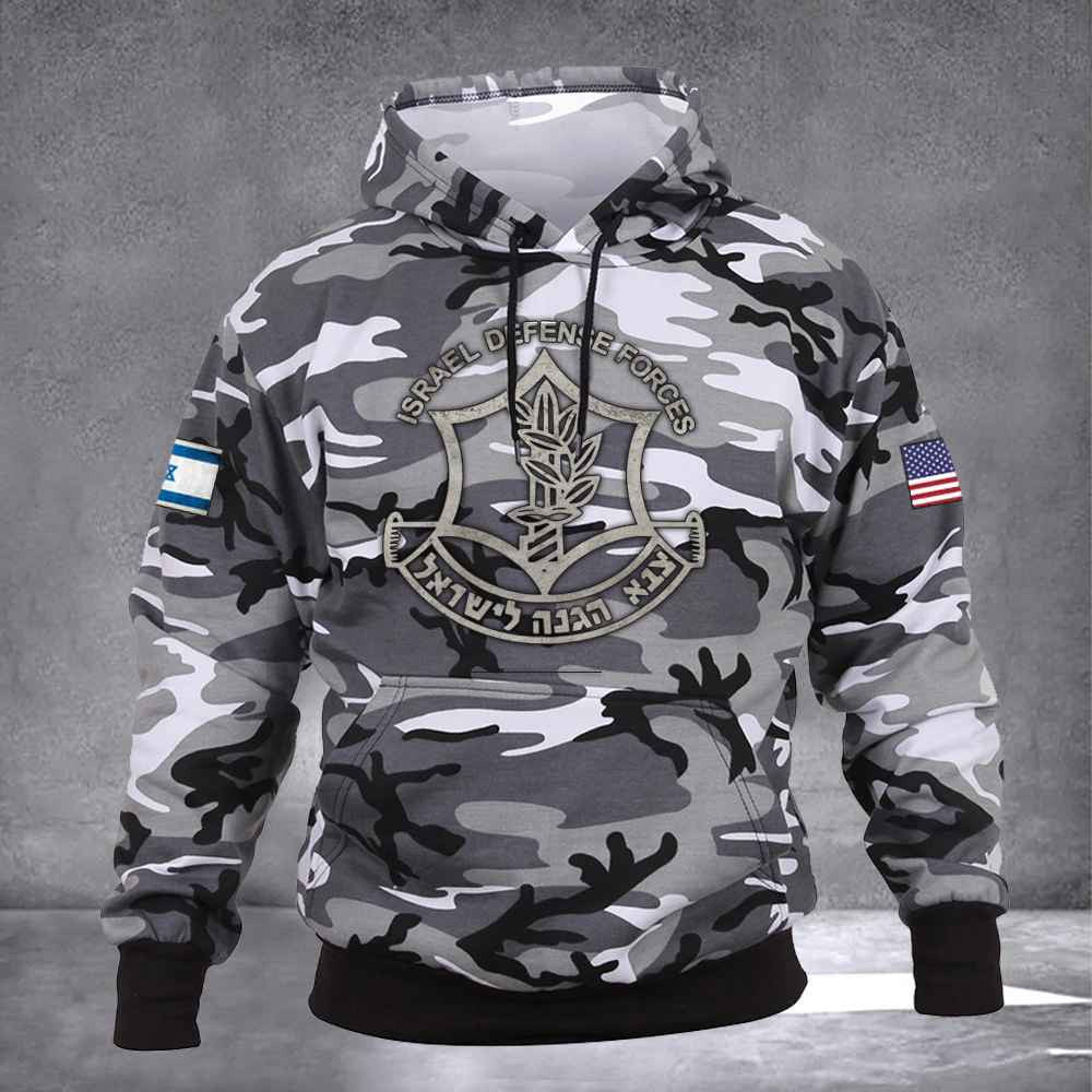 Israel Defense Forces Hoodie American I Stand With Israel Camo Hoodie IDF Merchandise Israel Defense Forces Hoodie American I Stand With Israel Camo Hoodie IDF Merchandise