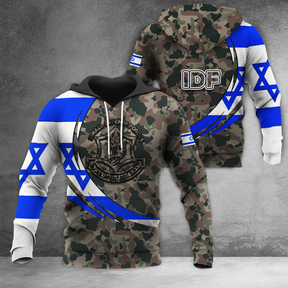 Israel Flag Camo Hoodie IDF Hoodie Support Israel Clothing Israeli Merchandise Israel Flag Camo Hoodie IDF Hoodie Support Israel Clothing Israeli Merchandise