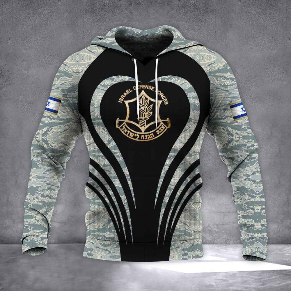 Israel Hoodie IDF I Stand With Israel Hoodie Pro Israel Camo Clothing