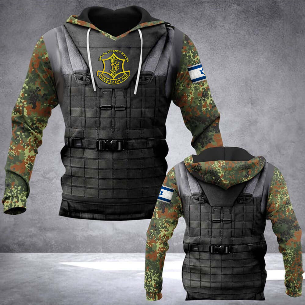 Israeli Army Hoodie Camo Israel Defense Forces Hoodie IDF Clothing Pray For Israel Merch