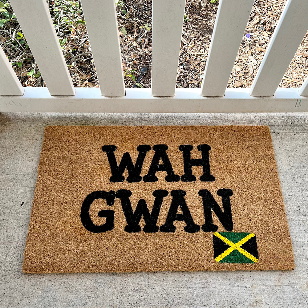 Jamaica Wah Gwan Doormat Jamaican Doormat Front Door Decor Gifts For Patriots Jamaica Wah Gwan Doormat Jamaican Doormat Front Door Decor Gifts For Patriots