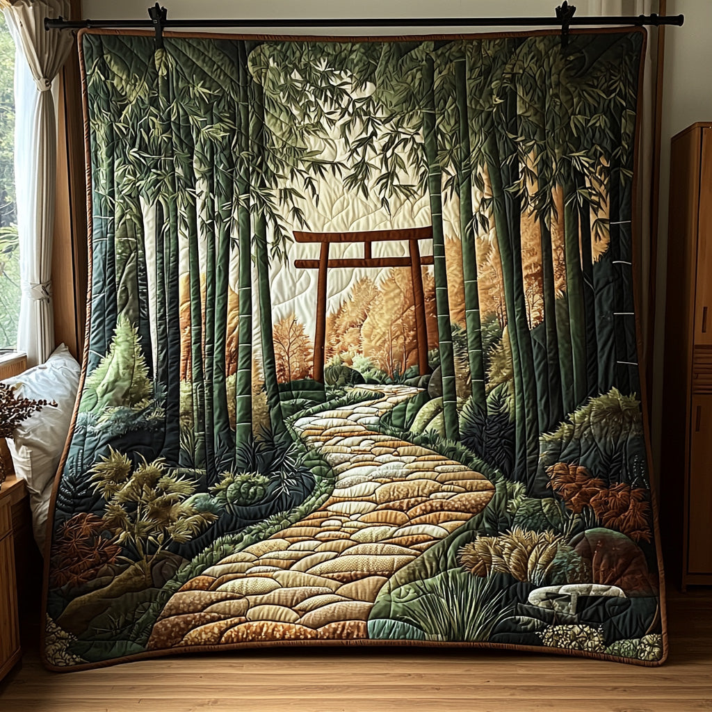 Japanese Bamboo Charm Quilted Blanket Nice Throw Blanket Father In Law Christmas Gift Japanese Bamboo Charm Quilted Blanket Nice Throw Blanket Father In Law Christmas Gift