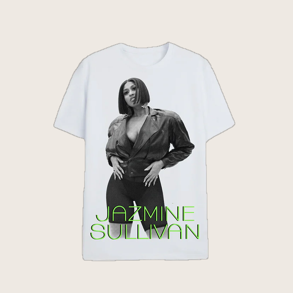 Jazmine Sullivan Merch Jazmine Sullivan Photo White T-Shirt Presents For Music Lovers