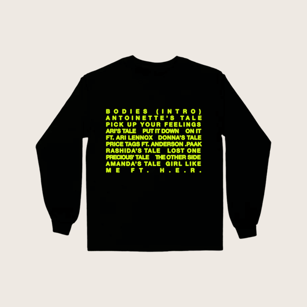 Jazmine Sullivan Merch Jazmine Sullivan Setlist Long Sleeve Shirt Gift For Girlfriend Jazmine Sullivan Merch Jazmine Sullivan Setlist Long Sleeve Shirt Gift For Girlfriend