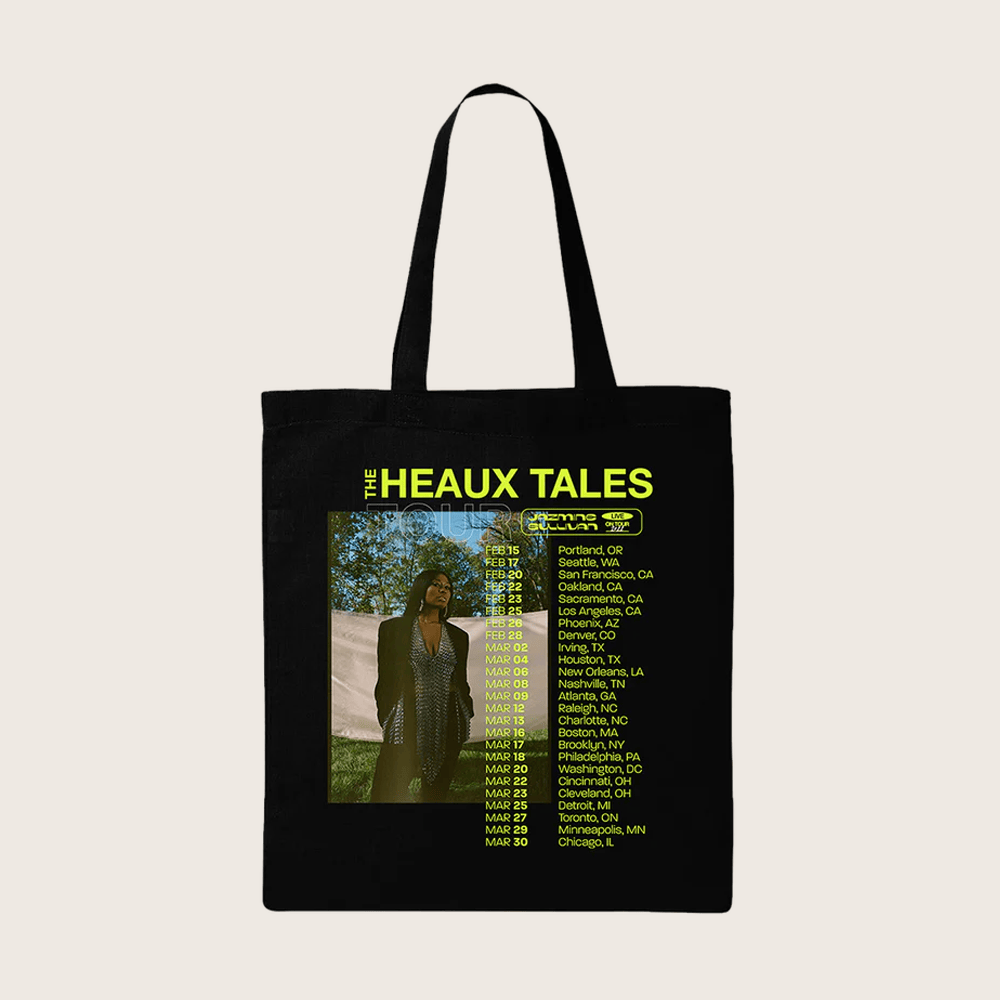 Jazmine Sullivan Merch The Heaux Tales Tour Black Tote Bag Gifts For Music Lovers Jazmine Sullivan Merch The Heaux Tales Tour Black Tote Bag Gifts For Music Lovers