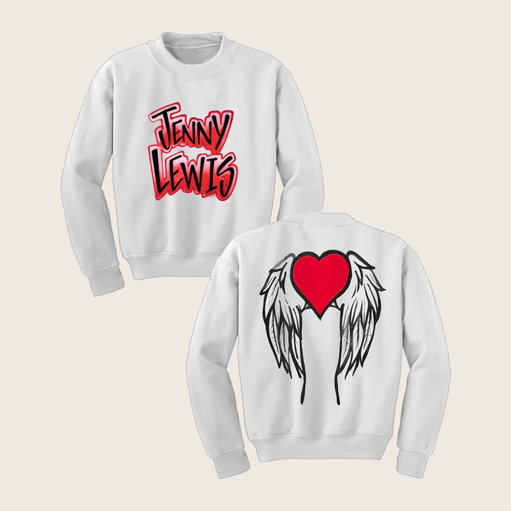 Jenny Lewis Merch Wings Heart Sweatshirt Best Christmas Gifts For Wife Jenny Lewis Merch Wings Heart Sweatshirt Best Christmas Gifts For Wife
