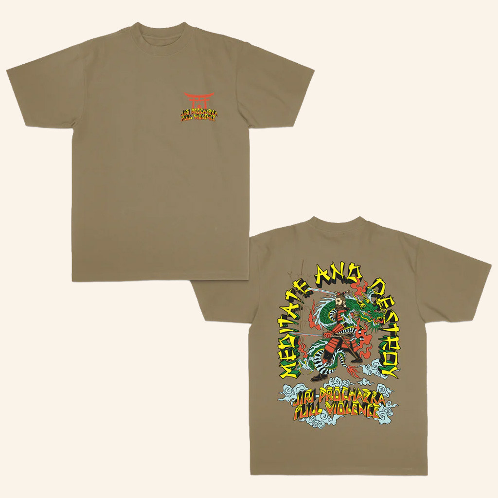 Jiri Prochazka Merch Meditate And Destroy T-Shirt Gifts For MMA Lovers Jiri Prochazka Merch Meditate And Destroy T-Shirt Gifts For MMA Lovers