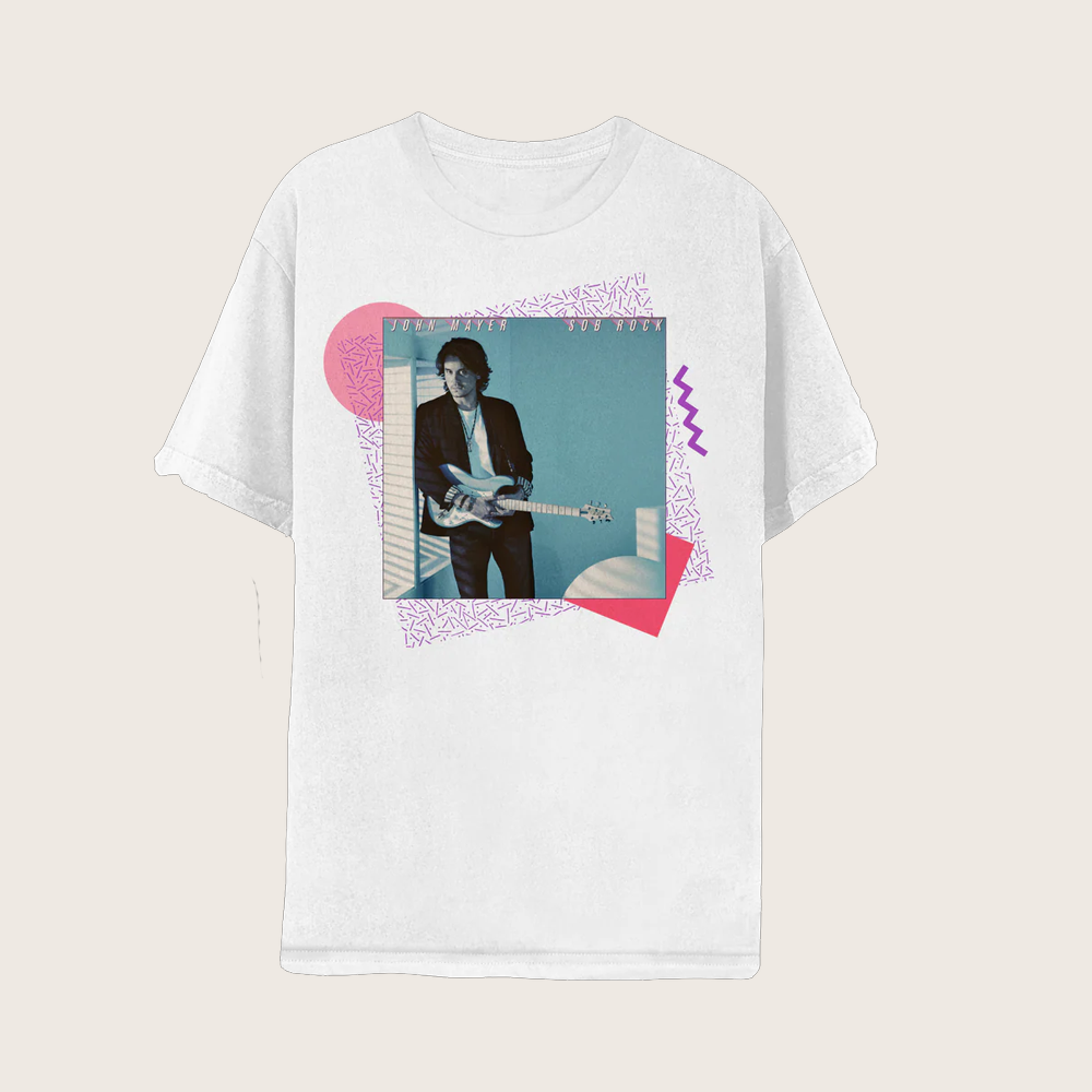 John Mayer Merch John Mayer Album Cover Photo White T-Shirt Best Gifts For Music Lovers