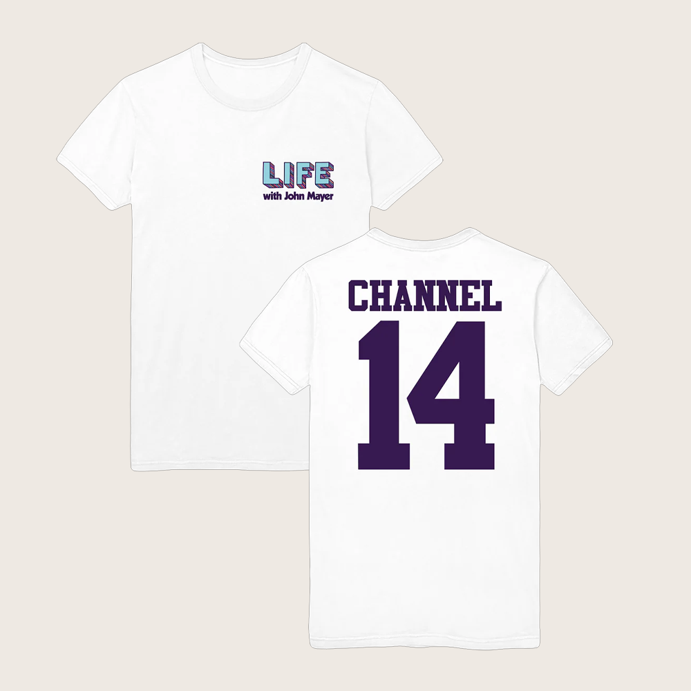 John Mayer Merch Life With John Mayer White T-Shirt Birthday Gifts For Music Lovers John Mayer Merch Life With John Mayer White T-Shirt Birthday Gifts For Music Lovers