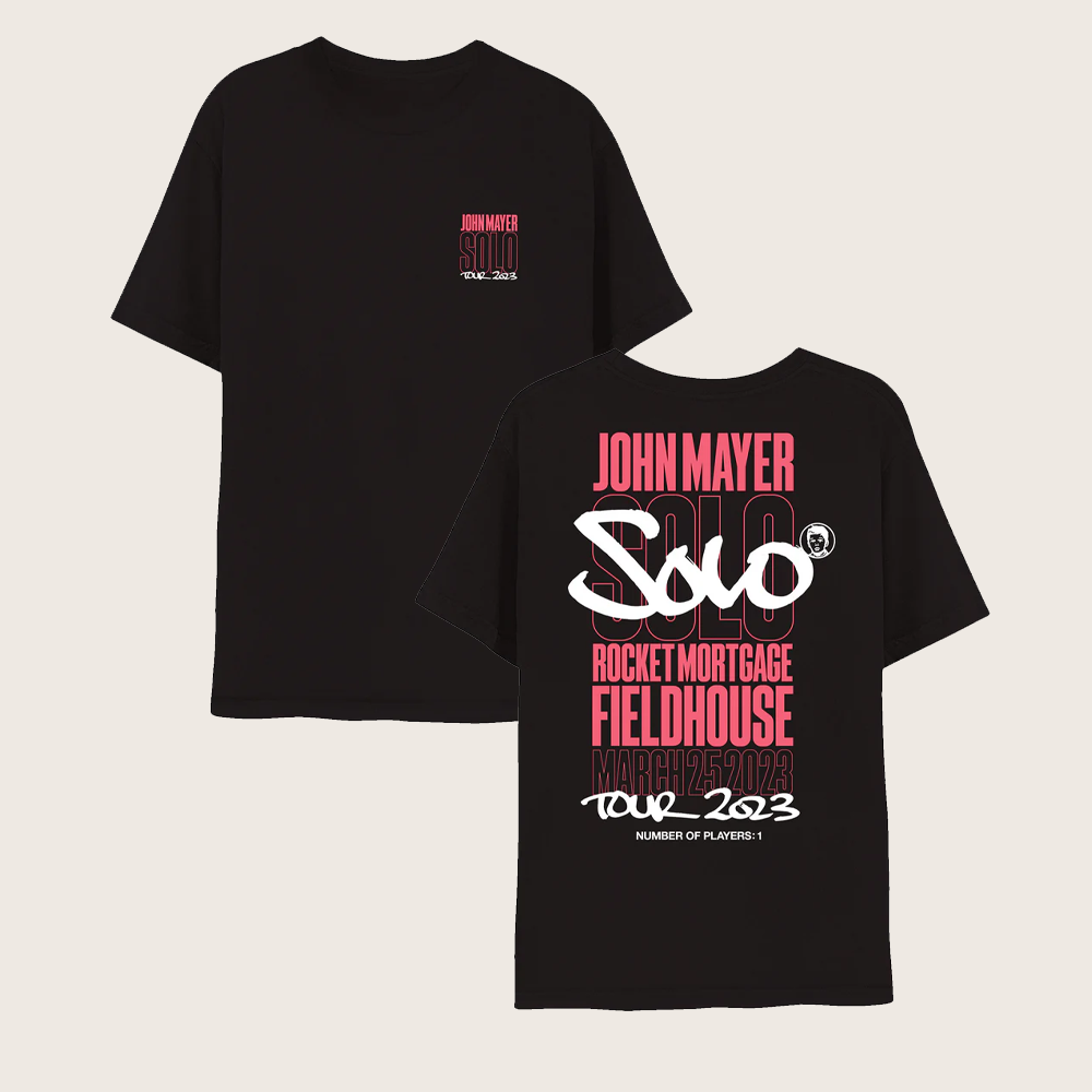 John Mayer Merch Solo Tour Cleveland Event T-Shirt Gifts For Music Enthusiasts John Mayer Merch Solo Tour Cleveland Event T-Shirt Gifts For Music Enthusiasts