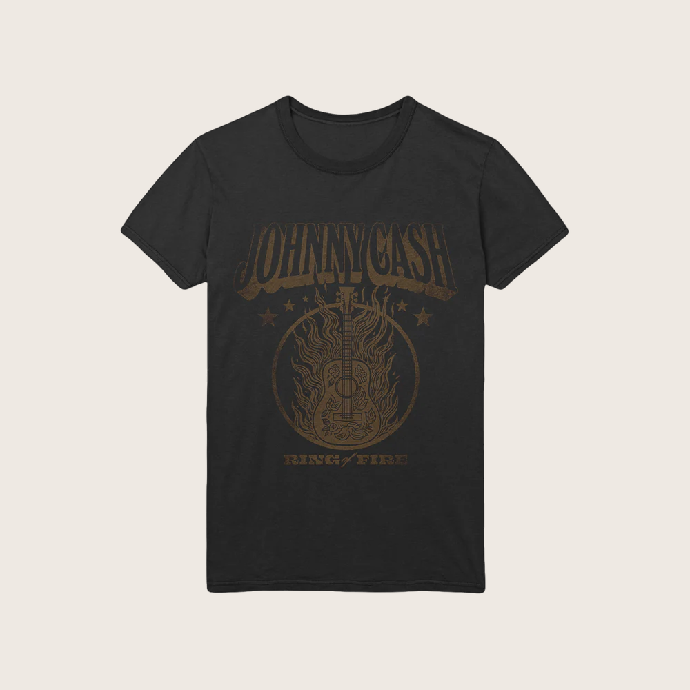 Johnny Cash Merch Guitar Ring Of Fire T-Shirt Music Lover Gifts For Him Johnny Cash Merch Guitar Ring Of Fire T-Shirt Music Lover Gifts For Him