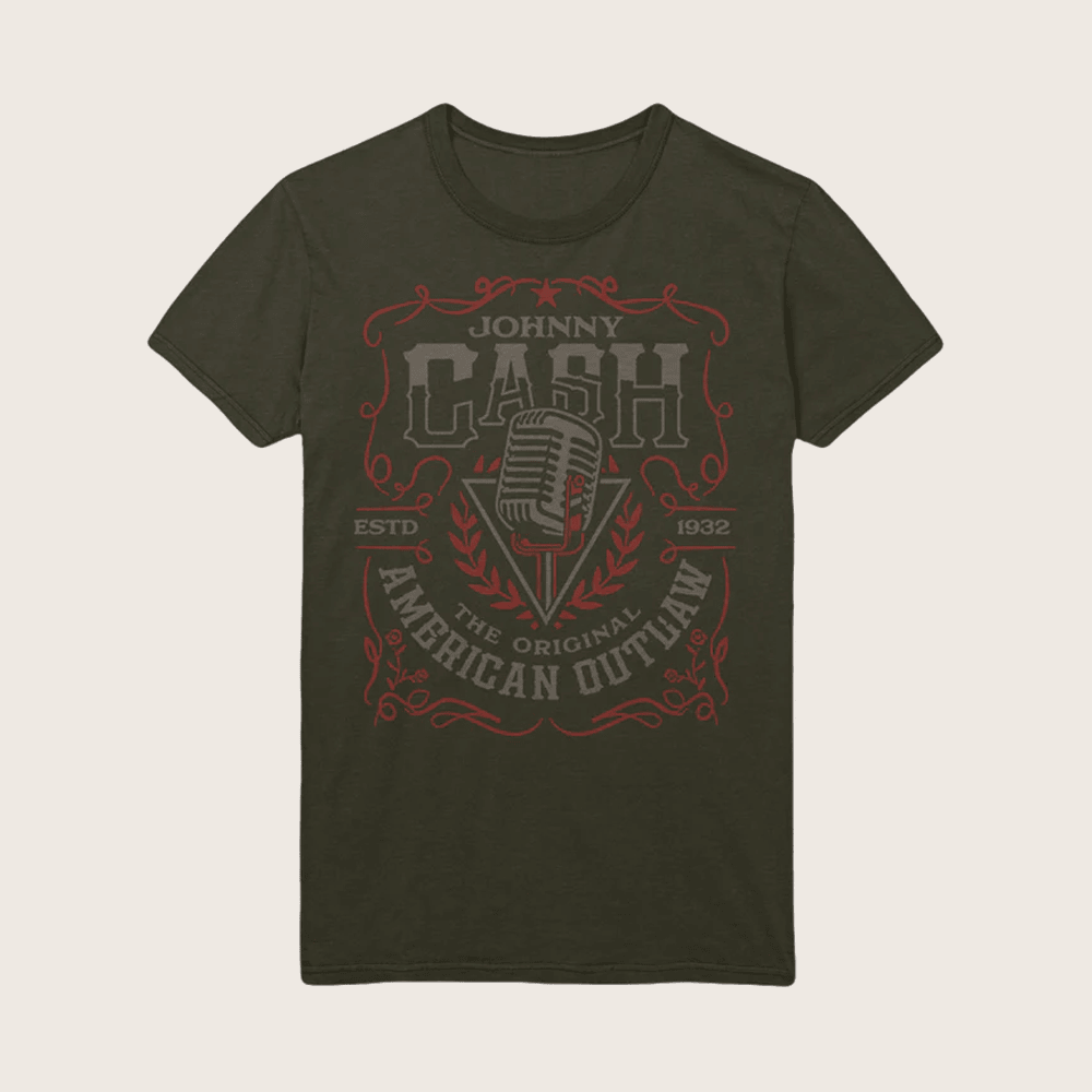 Johnny Cash Merch Microphone The Original American Outlaw T-Shirt Gift For Brother Johnny Cash Merch Microphone The Original American Outlaw T-Shirt Gift For Brother