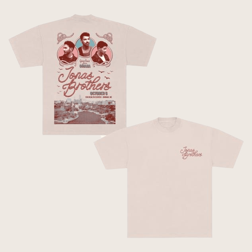 Jonas Brothers Merch Greetings From Omaha Ne Shirt Gifts For Music Enthusiasts