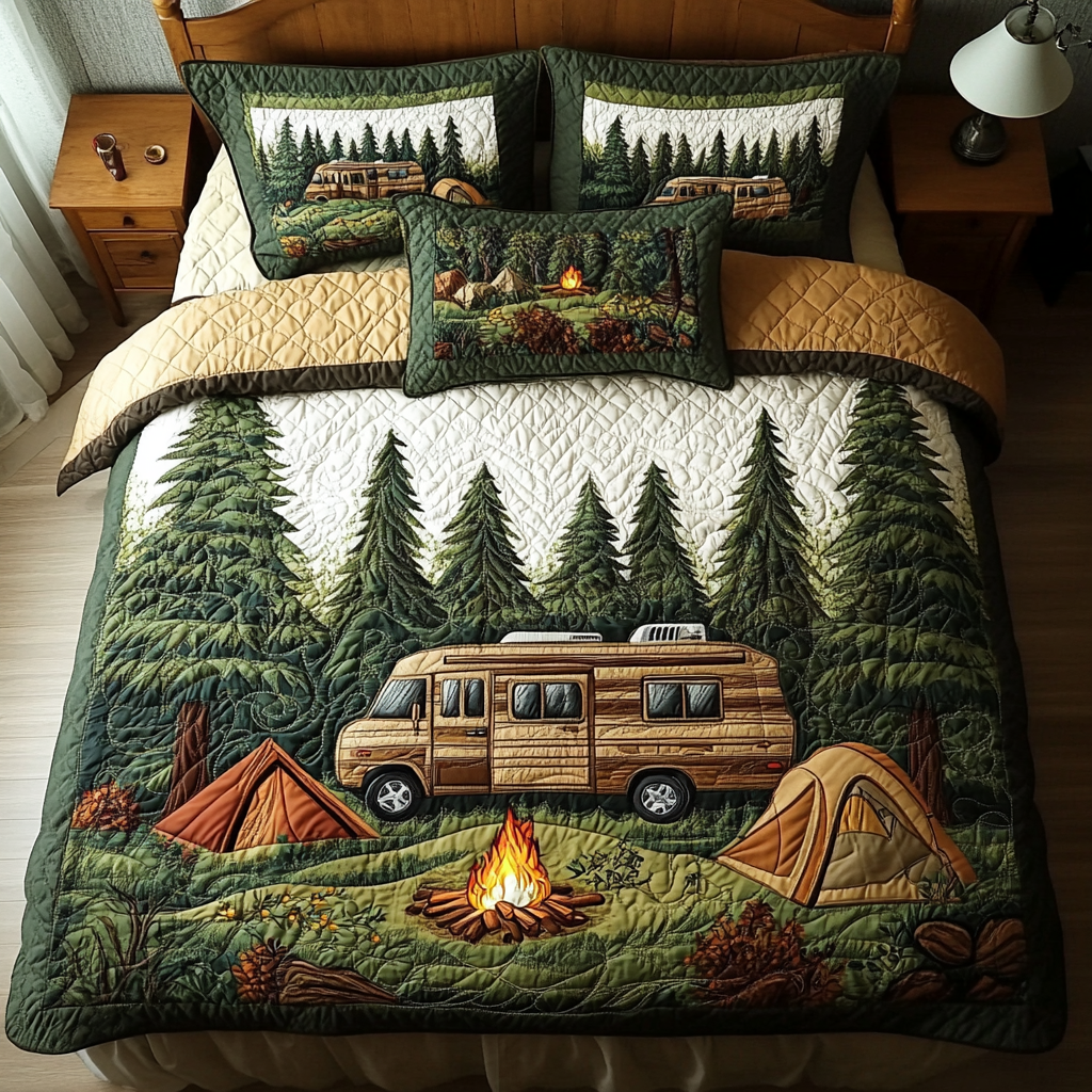 Journey Ahead Quilted Bedding Set Duvet Cover Bedspread Gifts For People With Campers Journey Ahead Quilted Bedding Set Duvet Cover Bedspread Gifts For People With Campers